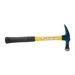 Klein® 807-18 Electrician's Claw Hammer, 15 in OAL, Narrow/Striking Face, 18 oz Fiberglass Head, Straight Claw, Fiberglass Handle
