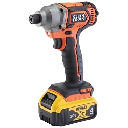 Klein® BAT20CD1 BAT Impact Driver, 1/4 in Drive Impact/Power Drive, 210 ft-lb Torque Rating, 20 V, 18 .5 in OAL