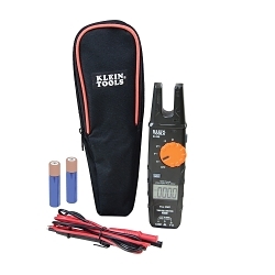 Klein® CL360 AC Auto-Ranging Open Jaw Fork Meter, 600 V AC/1000 V DC, 200 A, 60 MOhm, 0.58 in Jaw, LCD Display