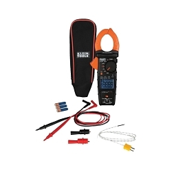 Klein® CL440 HVAC Clamp Meter, 750 V AC/600 V DC 600 A, 60 MOhm, 60 kHz, 2 in Jaw, LCD Display