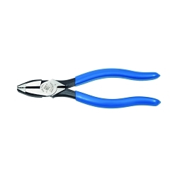 Klein® D2000-7 2000 Heavy Duty New England Nose Lineman's Plier, 1.281 in L x 1.031 in W x 0.5 in THK Jaw Steel Jaw, Crosshatch Knurled Jaw Surface, 7.77 in OAL