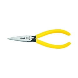 Klein® D203-6H2 Side Cutting Standard Long Nose Plier, Knurled Steel Jaw, 1-7/8 in L x 0.688 in W Jaw, 6-5/8 in OAL