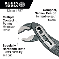 Klein® Klaw™ D504-7 Classic Pump Plier, 7-3/8 in OAL