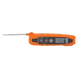 Klein® IR07 Pocket Dual IR/Probe Thermometer, -40 to 572 deg F, -40 to 0 deg C - +/-2 deg, 1 to 300 deg C - +/- 1 deg C Accuracy, Backlit LCD Display, AAA Battery