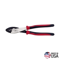 Klein® J1005 Hot-Riveted Joint Crimping/Cutting Tool, 22 to 10 AWG Cable/Wire