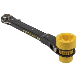 Klein® KT155HD 6-in-1 Heavy Duty Lineman's Wrench, 9/16 to 3/4 in Ratcheting Wrench, 8 Points, 12 in OAL