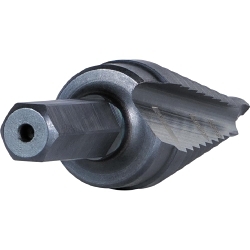 Klein® KTSB03 Step Drill Bit, 1/4 in Dia Min Hole, 3/4 in Dia Max Hole, Steel, 3/8 in Shank