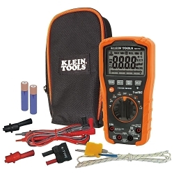 Klein® MM700 TRMS Low Impedance Auto-Ranging Digital Multimeter, 1000 V AC/DC, 10 A, 40 mOhm, 4000 Count LCD Display