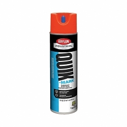 Krylon® A03610004 Industrial Marking Paint, 20 oz Container, Fluorescent Red, 664 Linear ft Coverage, >10 min Curing