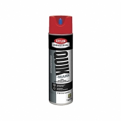 Krylon® A03611007 Industrial Marking Paint, 20 oz Container, Solvent Form, APWA Red, 468 Linear ft Coverage, 3 min Curing