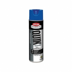 Krylon® A03621007 Industrial Marking Paint, 20 oz Container, Solvent Form, Blue, 468 Linear ft Coverage, 3 min Curing