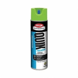 Krylon® A03630004 Industrial Marking Paint, 20 oz Container, Fluorescent Green, 664 Linear ft Coverage, >10 min Curing
