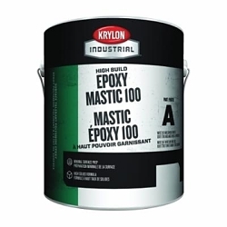 Krylon® K000S3731-16 Epoxy Mastic 100 Industrial Grade High Build Base, 1 gal Container, Liquid Form, Activator, 116 to 232 sq-ft/gal Coverage, 10 days at 40 deg F/7 days at 77 deg F/4 days at 100 deg F Curing