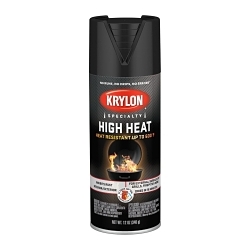 Krylon® K01407777 Solvent Based High Heat Spray Paint, 12 oz Container, 20 sq-ft Coverage, 15 min Curing