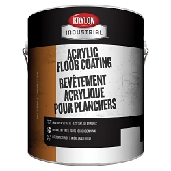 KrylonĀ® K000Z1611-16 Industrial Grade Acrylic Floor Coating, 1 gal Container, Liquid Form, White Base 1, 7 days at 50/77/120 deg F Curing