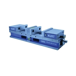 KURT HDL6J High Density Double Station Manual Machine Vise, 21-1/4 in L x 4.85 in H, 6 in Jaw Opening, 7460 lb