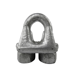 Lift-All® 12FC Drop Forged Wire Rope Clip, 1/2 in Cable, Galvanized Steel, 3 Clips, 11.5 in Rope Turn Back