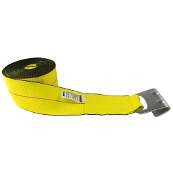 Lift-All® 61201X10 612 Winch Strap, 10 ft L x 4 in W Strap, 3300 lb Load, Polyester Strap, Flat Hook End Style