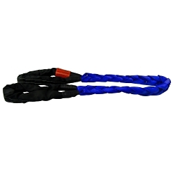 Lift-All® B6E240X20 B6E 6-Part Flat Braid Sling, 20 ft L, 54000 lb, Polyester, Blue