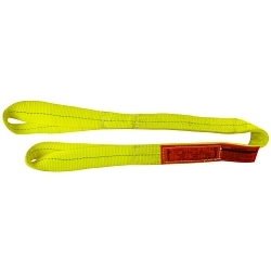 Lift-All® Webmaster® 1600 EE2802DTX12 Twisted Eye and Type 4 Eye Web Sling, 12 ft L x 2 in W, 6400 lb, Polyester