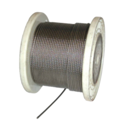 Lift-All® 11633277 Wire Cable, 1/16 to 3/32 in Cable, 1 ft L, 7x7 Strand, 480 lb Load, Vinyl Coated Galvanized