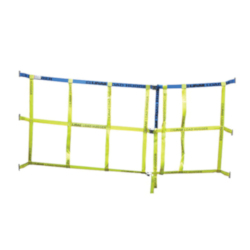 Lift-All® LoadHugger® ENET37 Cargo Net With Cam Buckle, 120 in L x 42 in W, 1600 lb Load, Spring E-Track End Style