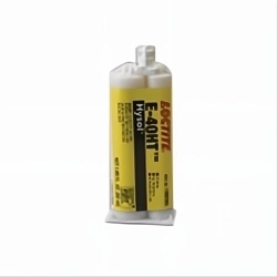 Loctite® 1086065 Hysol® EA E-40HT™ 2-Part High Temperature High Strength Structural Adhesive, 50 mL Dual-Cartridge, Off-White/Amber, 24 hr Curing