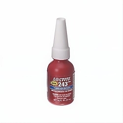 Loctite® 1329837 243™ Medium Strength Oil Tolerant Primerless Threadlocker, 10 mL Bottle, Liquid Form, Blue