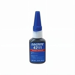 Loctite® 135302 4211™ 1-Part High Viscosity Instant Adhesive, 20 g Bottle, Black, 24 hr Curing