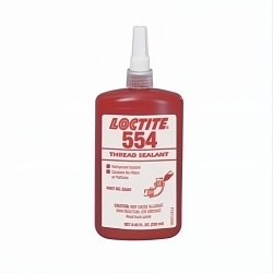 Loctite® 135489 554™ 1-Part Thread Sealant, 250 mL Bottle, Red