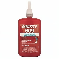 Loctite® 135513 609™ General Purpose Retaining Compound, 250 mL Bottle, Liquid Form, Green, 1.1