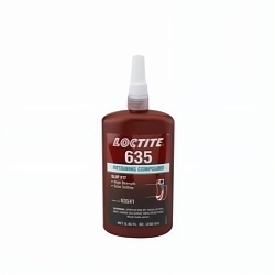 Loctite® 135517 635™ 1-Part High Strength Retaining Compound, 250 mL Bottle, Liquid, Green, 1.0900000000000001
