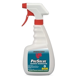 LPS® 01422 PreSolve® Degreaser, 22 oz Trigger Spray Bottle, Liquid, Clear/Slightly Off-White, Orange