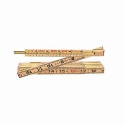 Crescent® HX46N Red End® Slide Rule, Graduations 16ths, 6 ft L, Wood