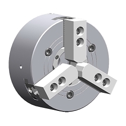 Lyndex-Nikken Howa HW-06BB-KS KS Series H3KB Big Bore Extra Large Kitagawa® Standard Wedge Style Lathe Power Chuck, SZ 6, Flat Back Mount, 57 kN