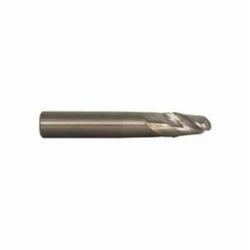 M.A. Ford® TuffCut® AL 135B0787N5 Center Cutting Ball End End Mill, 2 mm Dia Cutter, 4 mm Length of Cut, 2 Flutes, 6 mm Dia Shank, 75 mm OAL, Uncoated