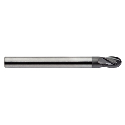 M.A. Ford® 165S1250N5GX Center Cutting Ball End Mill, 1/8 in Dia Cutter, (4) Flutes, 1/8 in Dia Shank, 3 in OAL, GemX