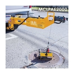 MAG-MATE® PowerArm™ MCLPAM1000 Manual Winch Vehicle Mounted Manhole Cover Lift System, Steel