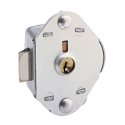 Master Lock® 1714 Springbolt Built-In Lock, Automatic Door, 2 in W, Steel, Different Key