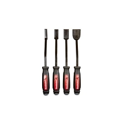 Mayhew™ 60004 Scraper Set, 4 Pieces, 1/2, 3/4, 1 in, 1-1/2 in W Blade, For Use With Removing Gaskets, Rust, Paint, Carbon buildup, Floor tile, Composite/Carbon Steel