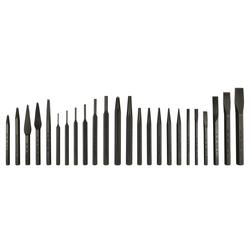 Mayhewâ„¢ 61050 Punch and Chisel Set, 15 Punches, 9 Chisels, 24 Pieces