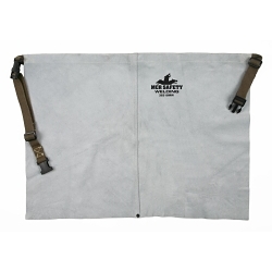 MCR Safety 38318MW Waist Apron, 18 in L x 24 in W, Split Cow Leather with Kevlar® Stitch, Gray