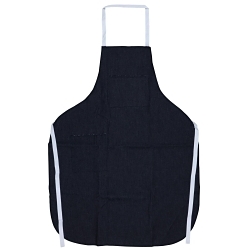 MCR Safety 39836 General Purpose Bib Apron, Universal, 36 in L x 28 in W, Denim™, Blue, 2 Pockets