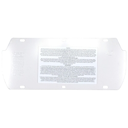 MCR Safety 494400CSA Protection Face Sheild, Clear, Acetate, 7 in H x 16.75 in W x 0.044 in THK Visor, ANSI Z87+/CSA Z94.3