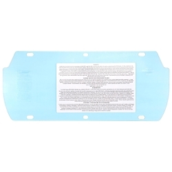 MCR Safety 494700CSA Protection Face Sheild, Clear, Polycarbonate, 7 in H x 16.75 in W x 0.04 in THK Visor, ANSI Z87+/CSA Z94.3
