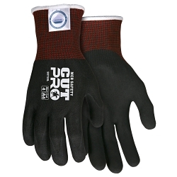 MCR Safety 90730XXL Cut Pro® Personal Protective Gloves, 2XL, Nitrile Coating, Dyneema®, Resists: Abrasion/Cut/Puncture, ANSI Cut-Resistance Level: A4, ANSI Puncture-Resistance Level: 3