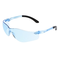 MCR Safety 90809 Sentinel Full Frame Safety Glass, Duramass® Hard Coat, Light Blue Lens, Polycarbonate Frame