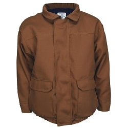 MCR Safety B4TLT Electrical Protection Jacket, L/Tall, Tan, Cotton, Resists: Flame