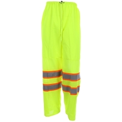 MCR Safety CLELCX4 Luminator® Safety Pant, 56 in Waist, 34 in L Inseam, Fluorescent Lime, Polyester