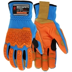MCR Safety FF2931L ForceFlex® Cut Pro™ FF2931 Premium Grade Mechanic's Gloves, Slip-On Cuff, ANSI Cut-Resistance Level: A5